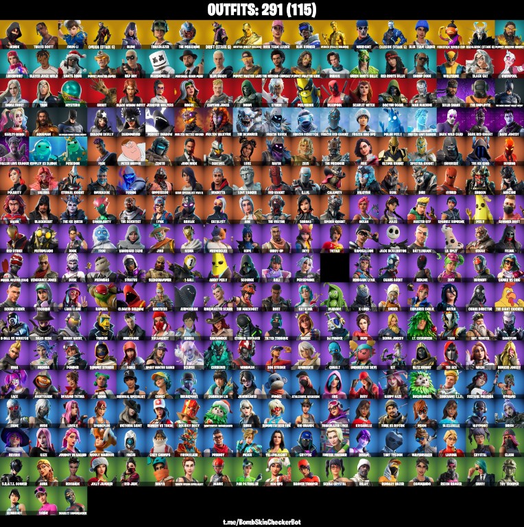 Fortnite Account ( PLAYSTATION / XBOX / PC / MOBILE / NINTENDO ) Ikonik, Travis Scott, Leviathan Axe (291 Skins)