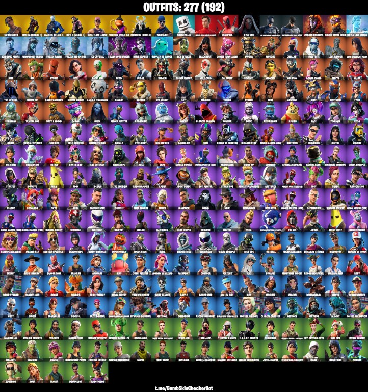 Fortnite Account ( PLAYSTATION / XBOX / PC / MOBILE / NINTENDO ) (Travis Scott, Full Omega, Fresh, Rambunctious) (277 Skins)