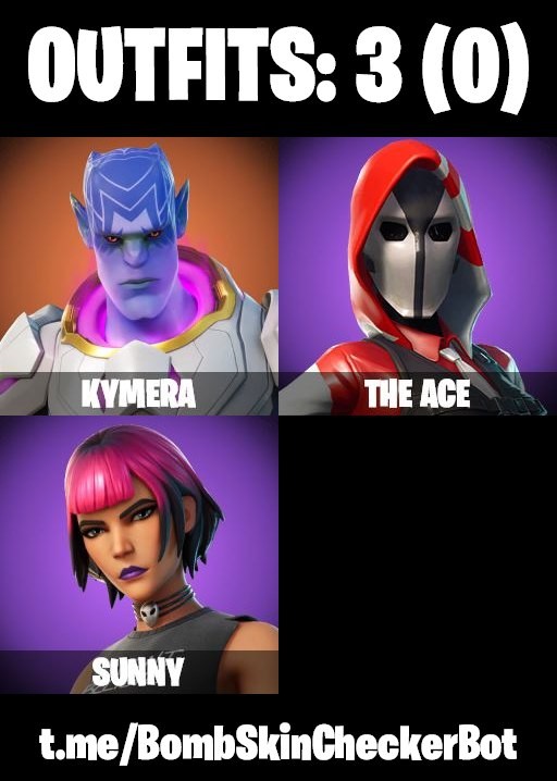 Fortnite Account ( PLAYSTATION / XBOX / PC / MOBILE / NINTENDO ) (The Ace) (3 Skins)