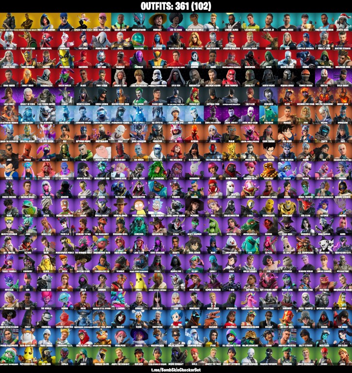 Fortnite Account ( PLAYSTATION / XBOX / PC / MOBILE / NINTENDO ) Leviathan Axe, Kratos, OG STW, Lara Croft, The Axe Of Champion 2.0, Dark Axe, Ace, Pry Axes, Groot Axes, Tide Axes, Psn/Xbox (361 Skins)