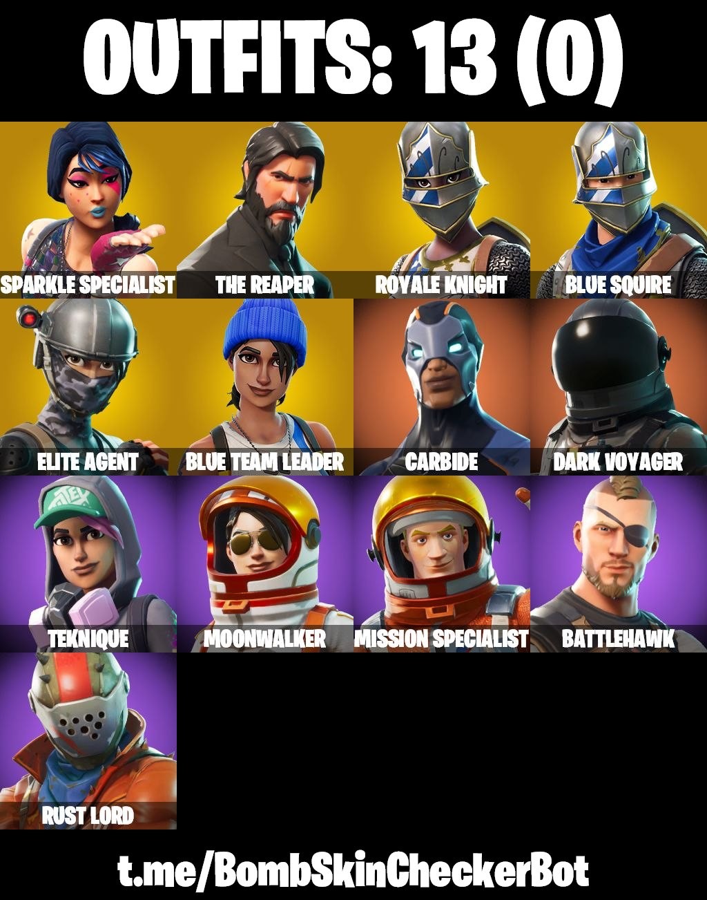 Fortnite Account ( PC / PLAYSTATION / XBOX / MOBILE / NINTENDO ) Sparkle Specialist, Floss, The Reaper, Mako, Take The L, Mission Specialist (13 Skins)