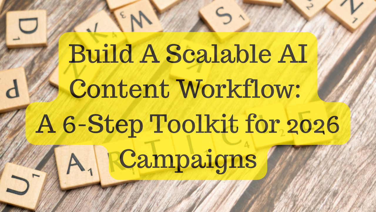 Build A Scalable AI Content Workflow: A 6-Step Toolkit for 2026 Campaigns