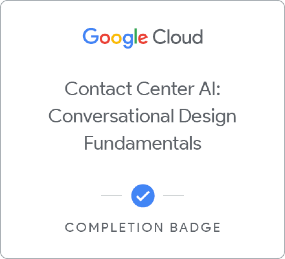 Cloud Center AI: Conversational Design Fundamentals