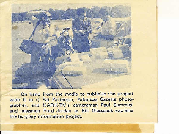 Fred and I on a story - 1976