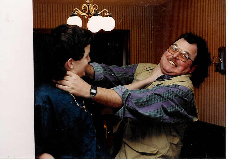 Michael and I goofing around - 1992