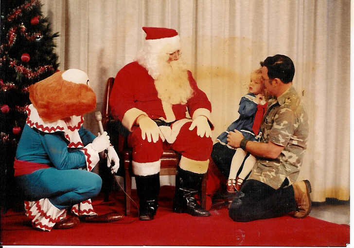 Jackie and I with Santa Clause - 1984