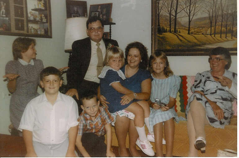 Me & Sharon and the kids - 1987
