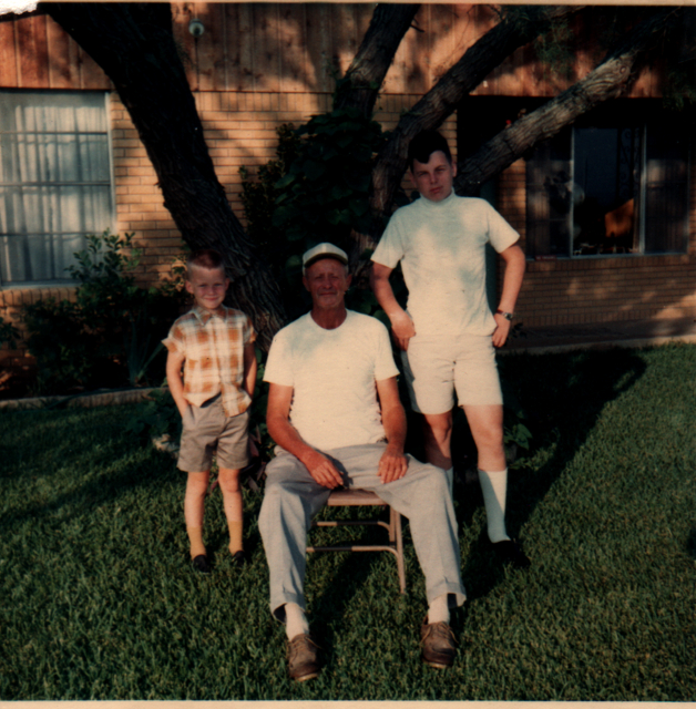 Bruce, Papa Blackie, and I about 1967
