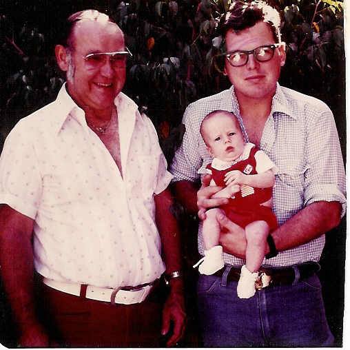 Dad, Michael, and me - 1979