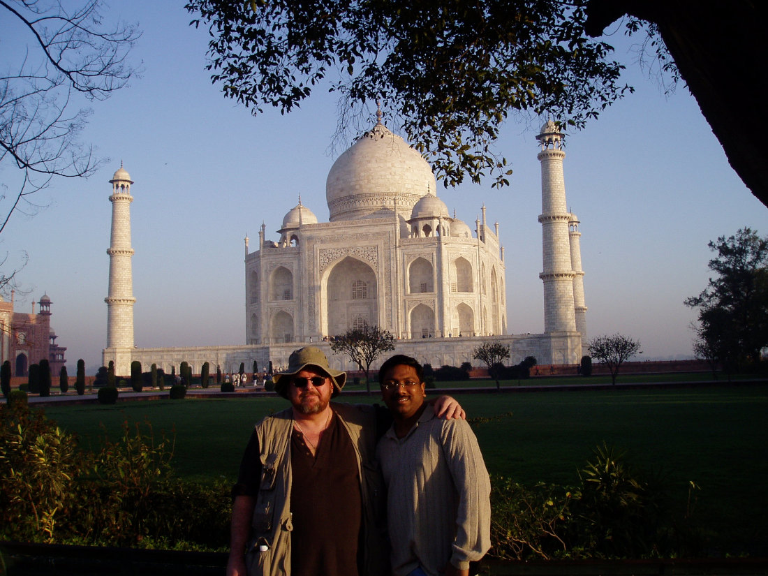 Sri and I at the Taj Mahal - India 2004
