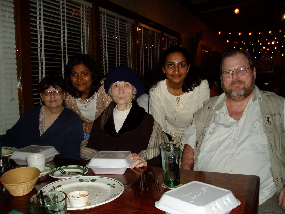 Mary, Mansi, Catherine, Supriya, and me - 2010