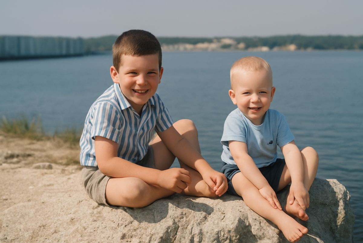 Me & Bruce - Lake Meade about 1966