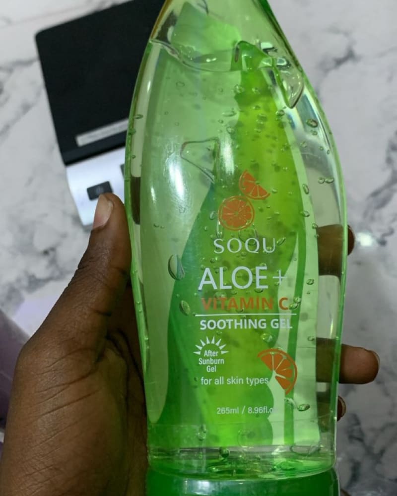 SOQU Aloe + Vitamin C Soothing Gel. After Sunburn Gel | Selfcare Naija  Essentials. Your personal care shop for life.