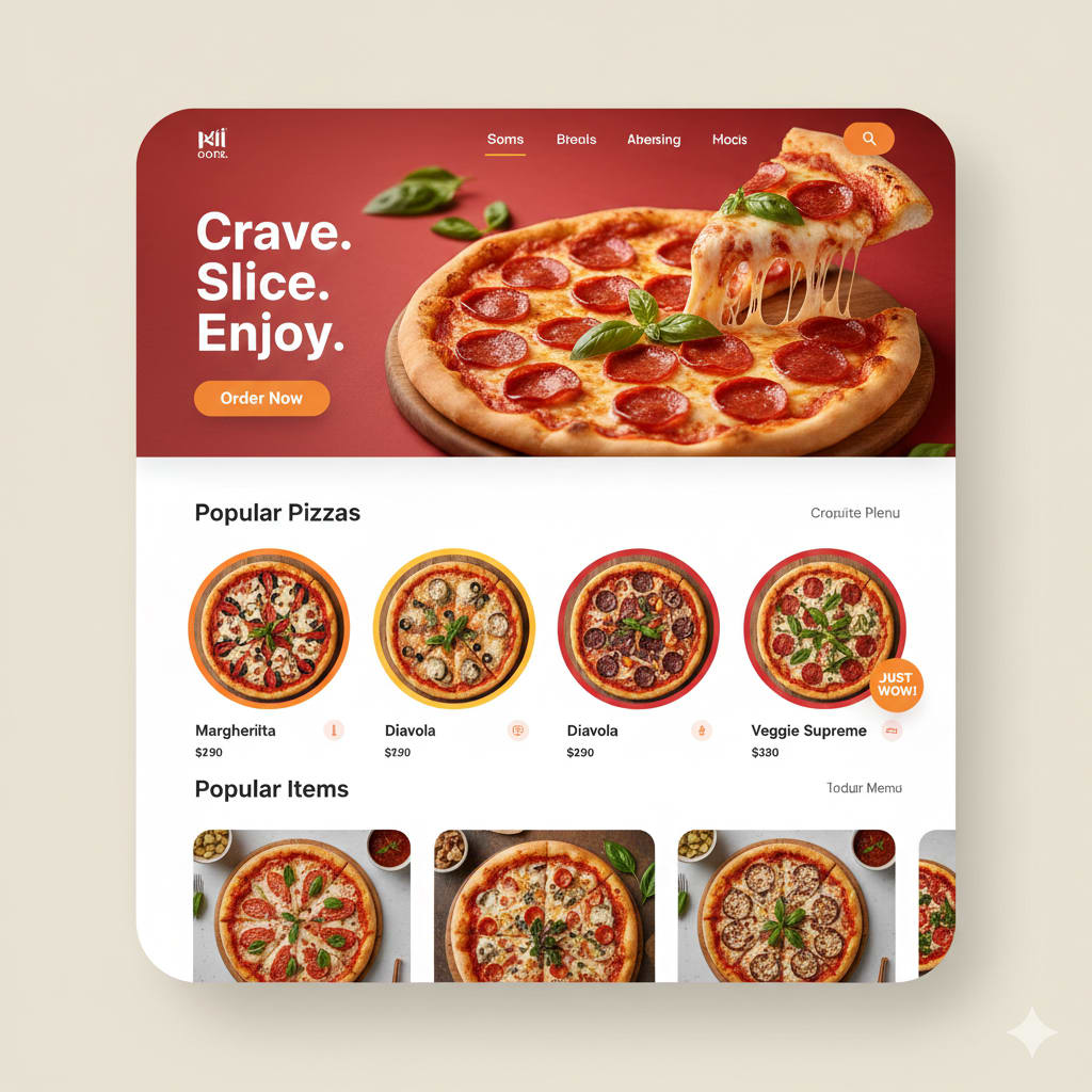 Pizza House restaurant website template