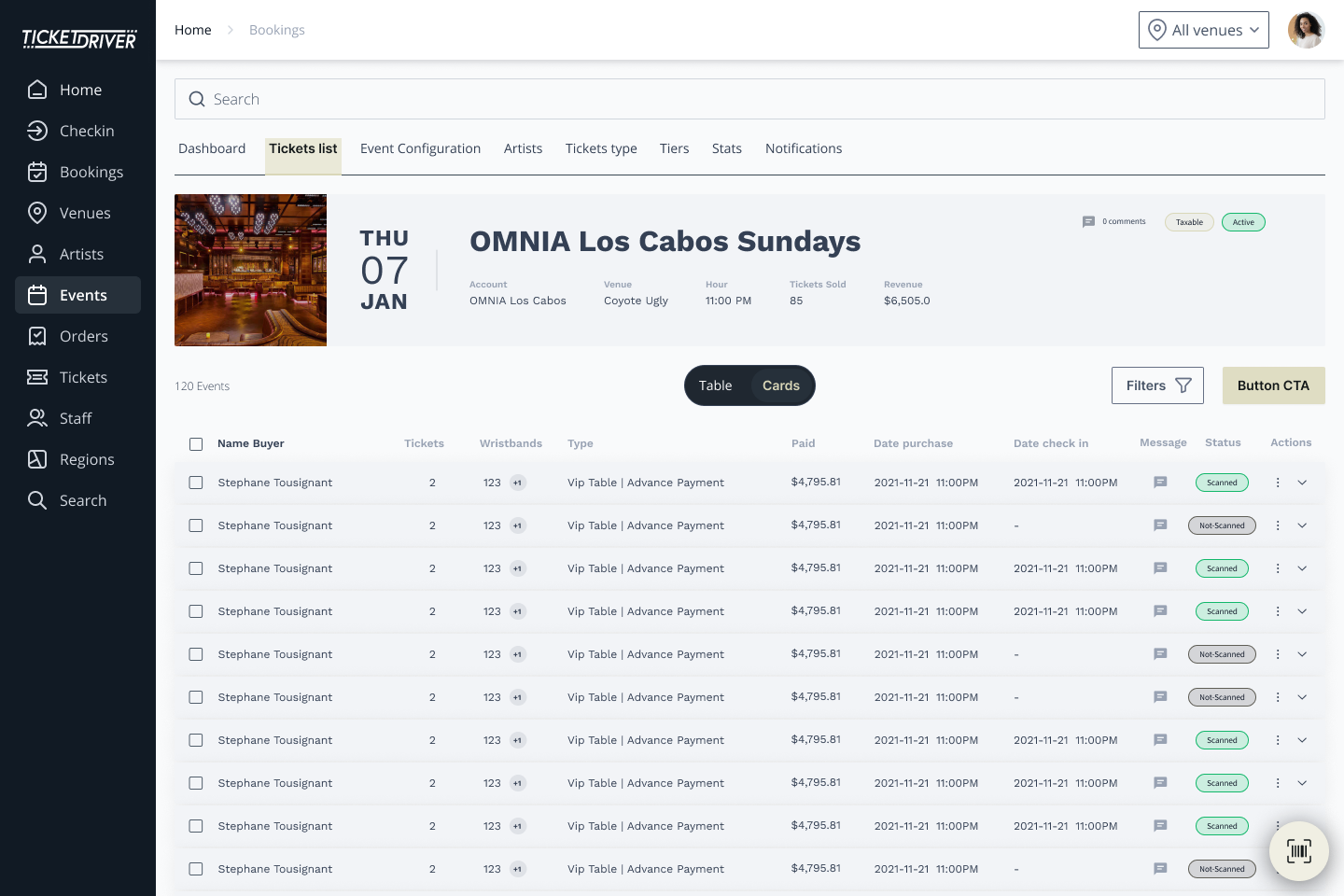 Event Page