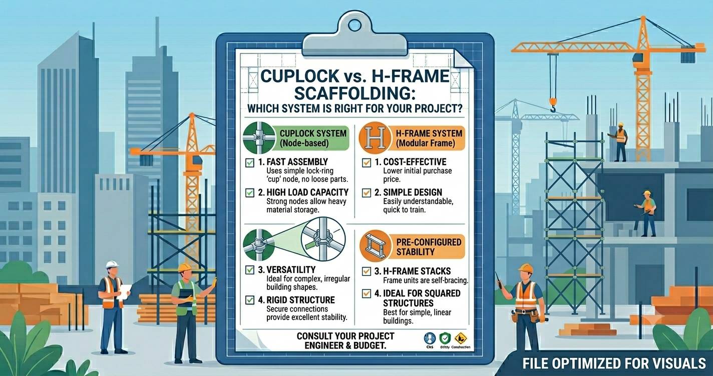 Cuplock vs H-Frame Scaffolding: Which System Is Right for Your Project?
