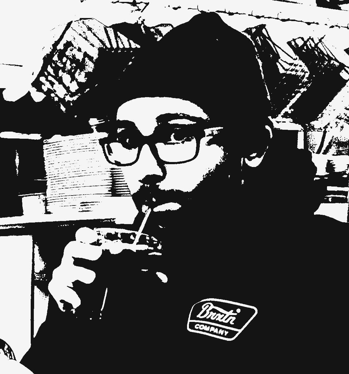 Picture of Ernie drinking a soda