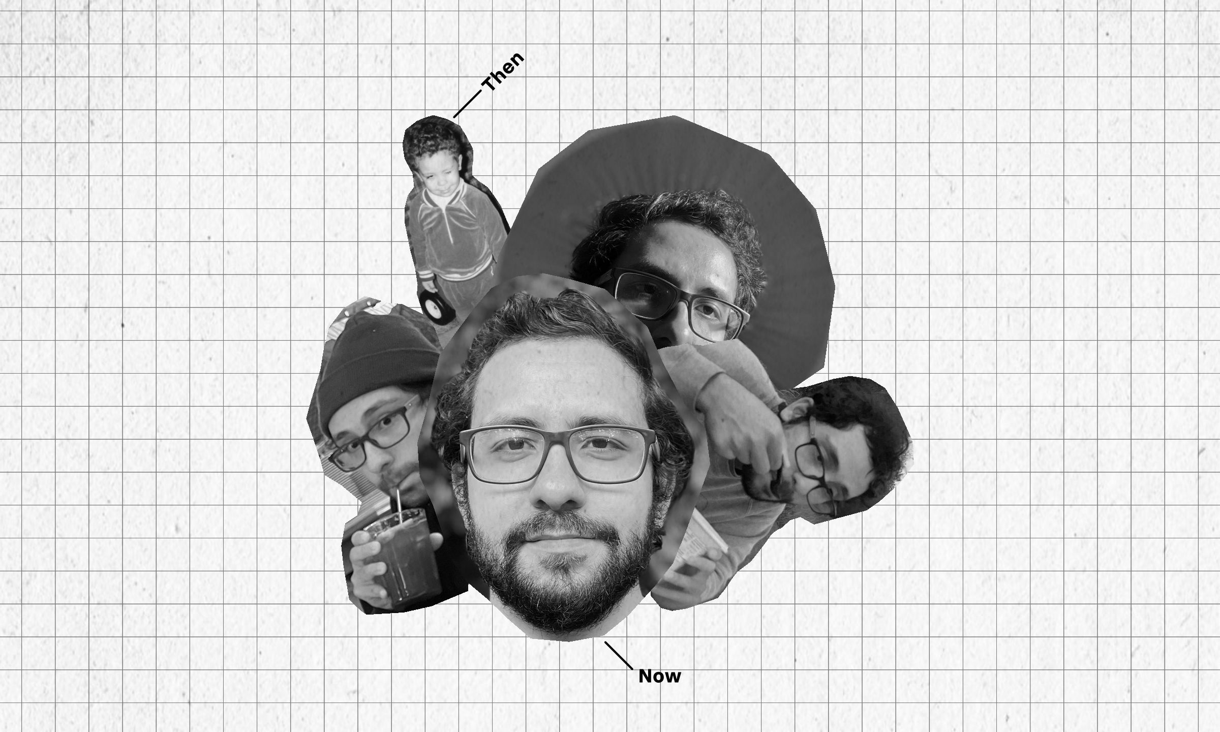 Picture of Ernie through various stages of life