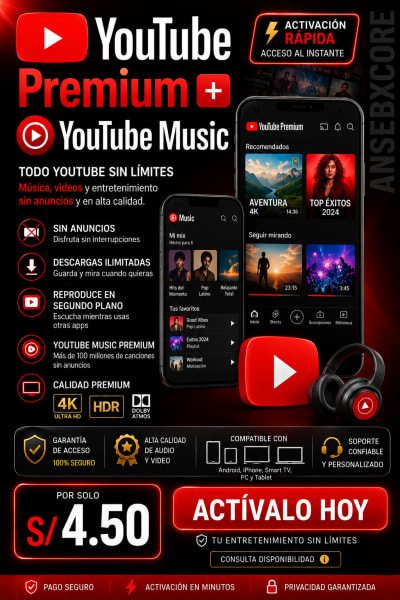 YouTube Premium + YouTube Music