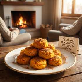 Bouchées Protéinées au Gâteau de Carottes Keto