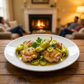 Savor the Easy Pepperoncini Chicken Skillet Tonight