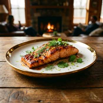 Spicy Salmon with Chickpea Salad: Receta Irresistible