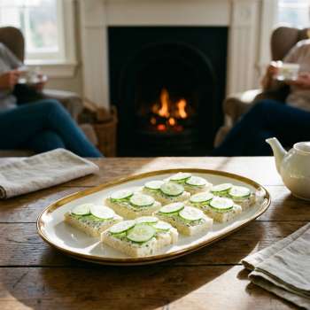 Classic Cucumber Sandwiches with Creamy Herb Spread