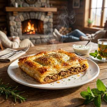 Easy Egyptian Phyllo Meat Pie Recipe for Dinner