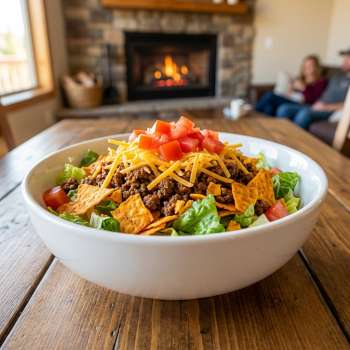 Easy Dorito Beef Taco Salad Bowl Recipe for Dinner