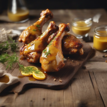 Savory Oven-Baked Chicken Drumsticks with a Honey-Mustard Twist
