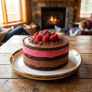Creamy Raspberry Chocolate Mousse Cake Recipe Deli