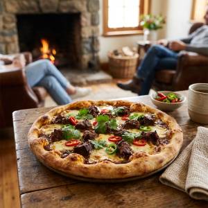 Crisp Beef Rendang Pizza: A Flavor Explosion