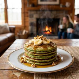 Easy Blender Banana Spinach Pancakes for Quick Breakfast