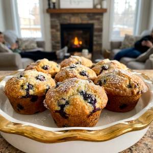 Easy Blueberry Cottage Cheese Muffins for Breakfast
