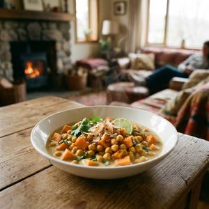Irresistible Coconut Chickpea & Sweet Potato Curry