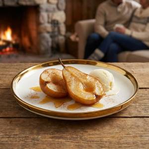 Irresistible Maple Vanilla Baked Pears (GF) Recipe