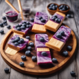 Frozen Delight: Low-Carb Blueberry Cheesecake