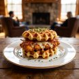 Savory Waffle Chicken Sandwich Recipe at Home