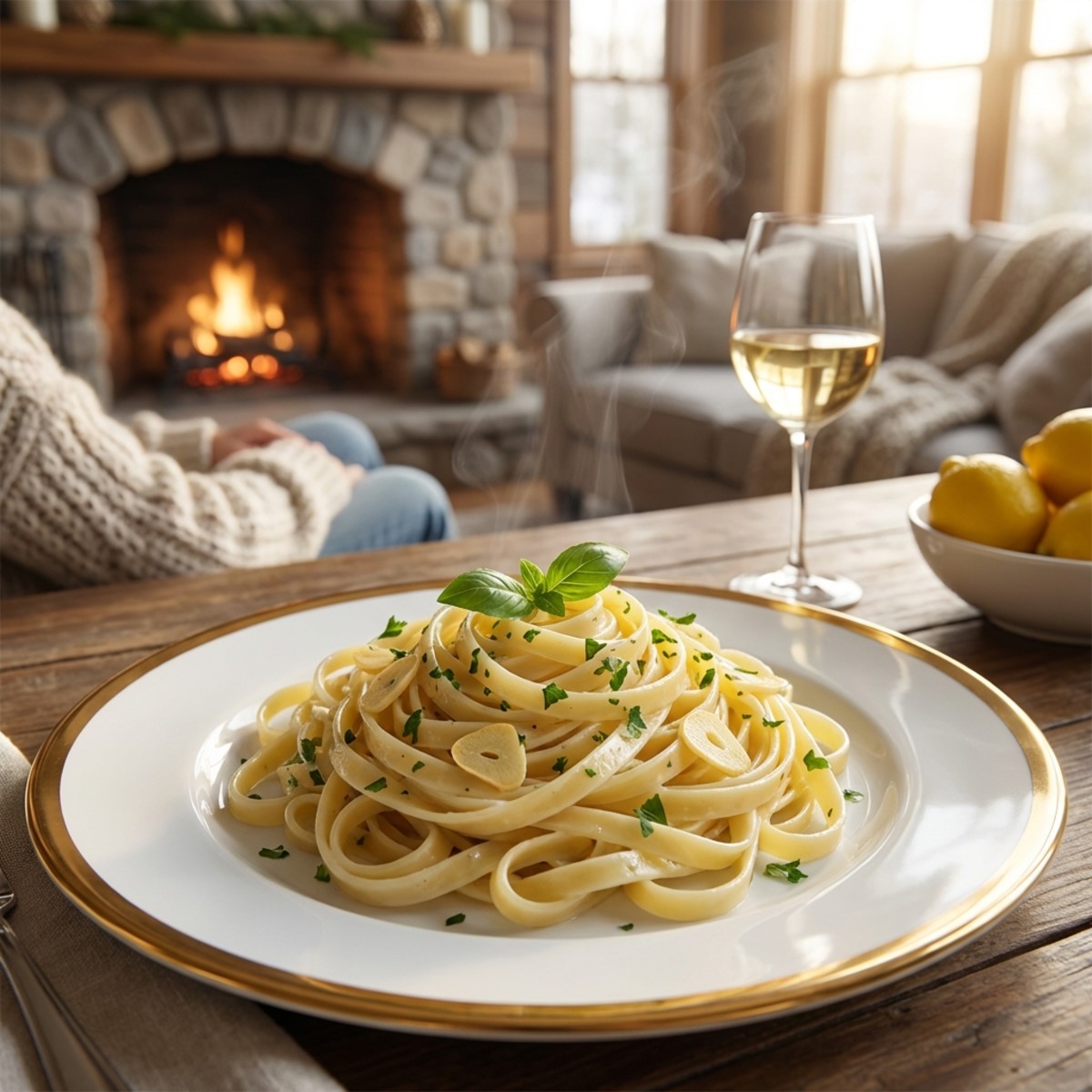 Creamy Lemon Garlic Pasta Recipe Ready in 20 Minutes