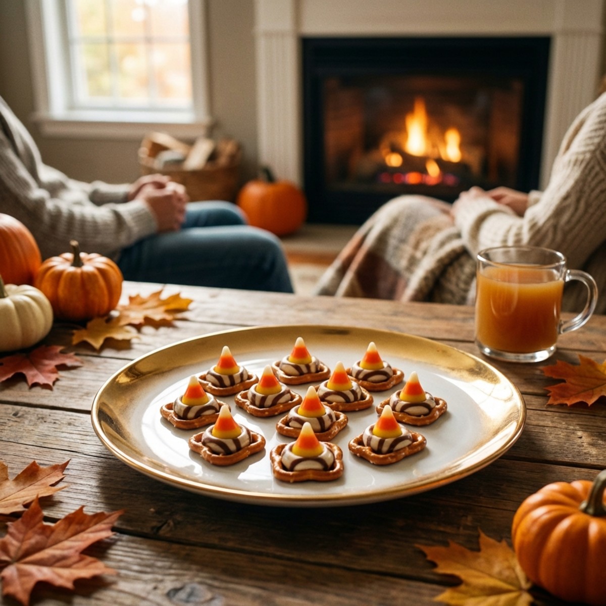 Candy Corn Pretzel Hugs - Irresistibly Fun Treats