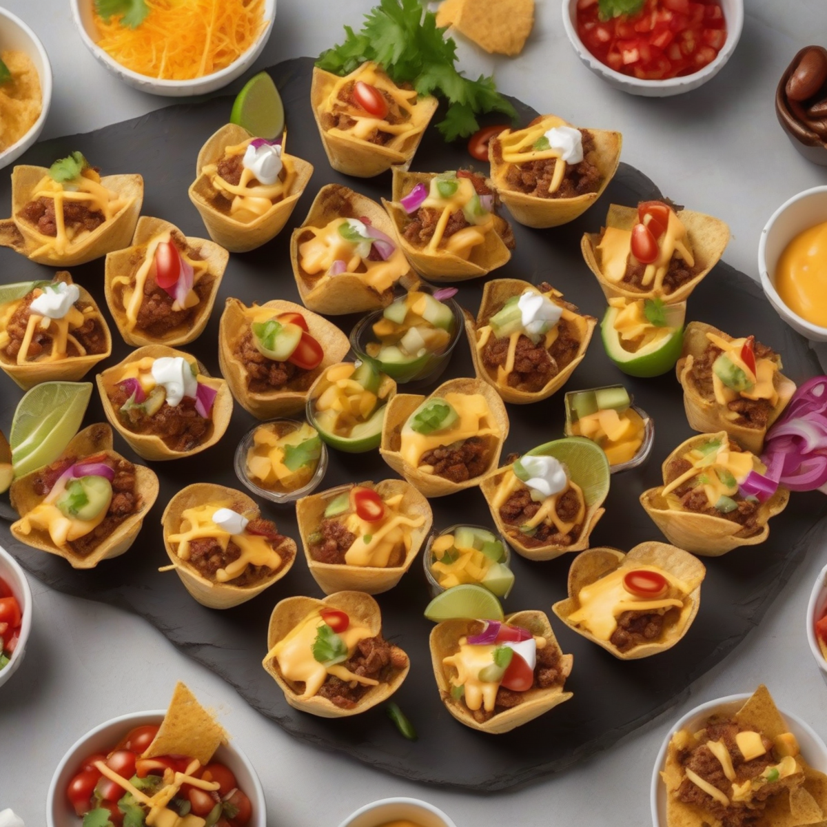 Delicious Cheddar Cups: A Low-Carb Taco Delight