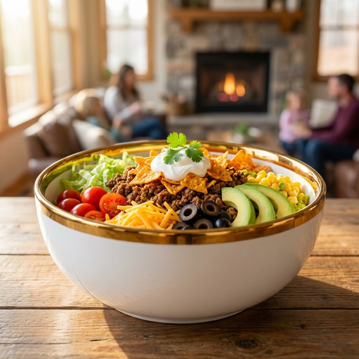 Easy Dorito Beef Taco Salad Bowl Recipe for Dinner