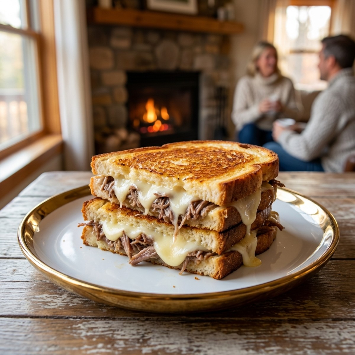 Leftover Lamb Mandy Grilled Cheese Sandwich Delight
