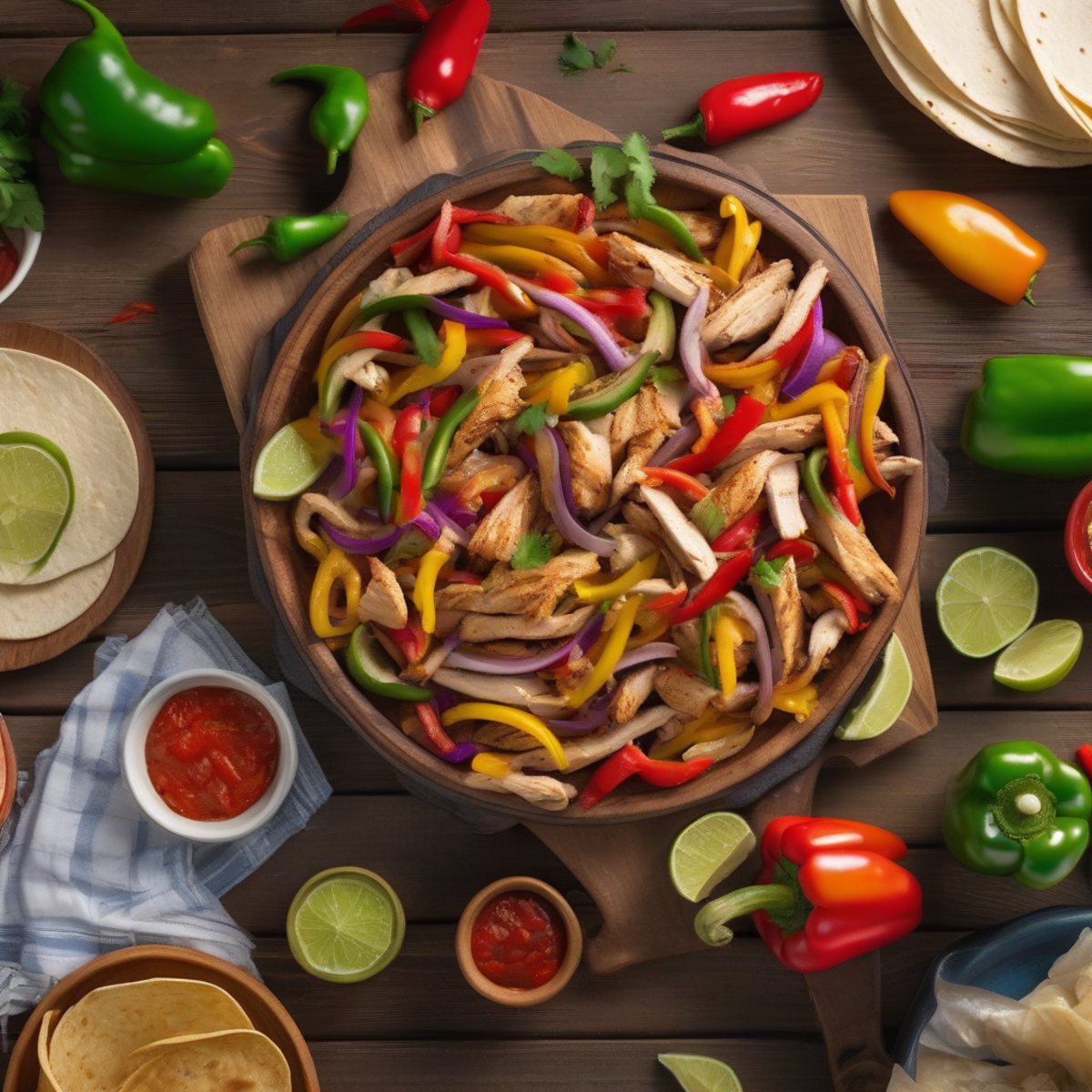 Quick and Flavorful Chicken Fajitas: Two Cooking