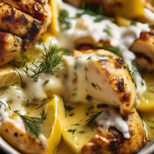 Mediterranean Lemon-Dill Chicken Bowls