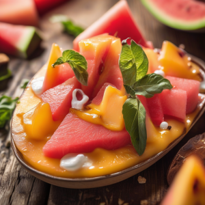 Peach Watermelon Salad