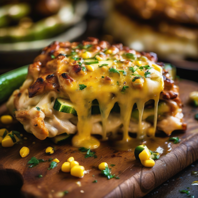 Garlic Butter Chicken with Zucchini and Corn
