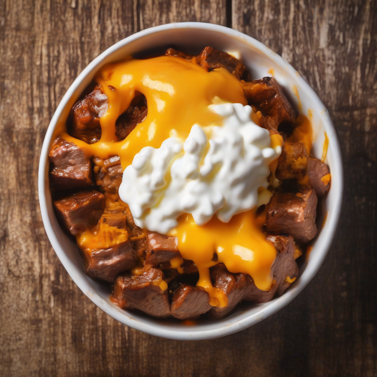 Cottage Cheese Sweet Potato Beef Bowl