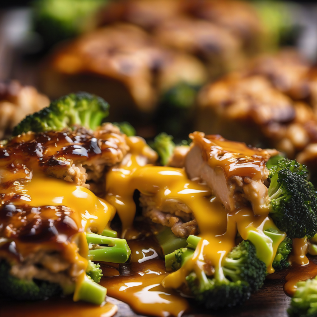 Honey Sriracha Ground Chicken and Broccoli