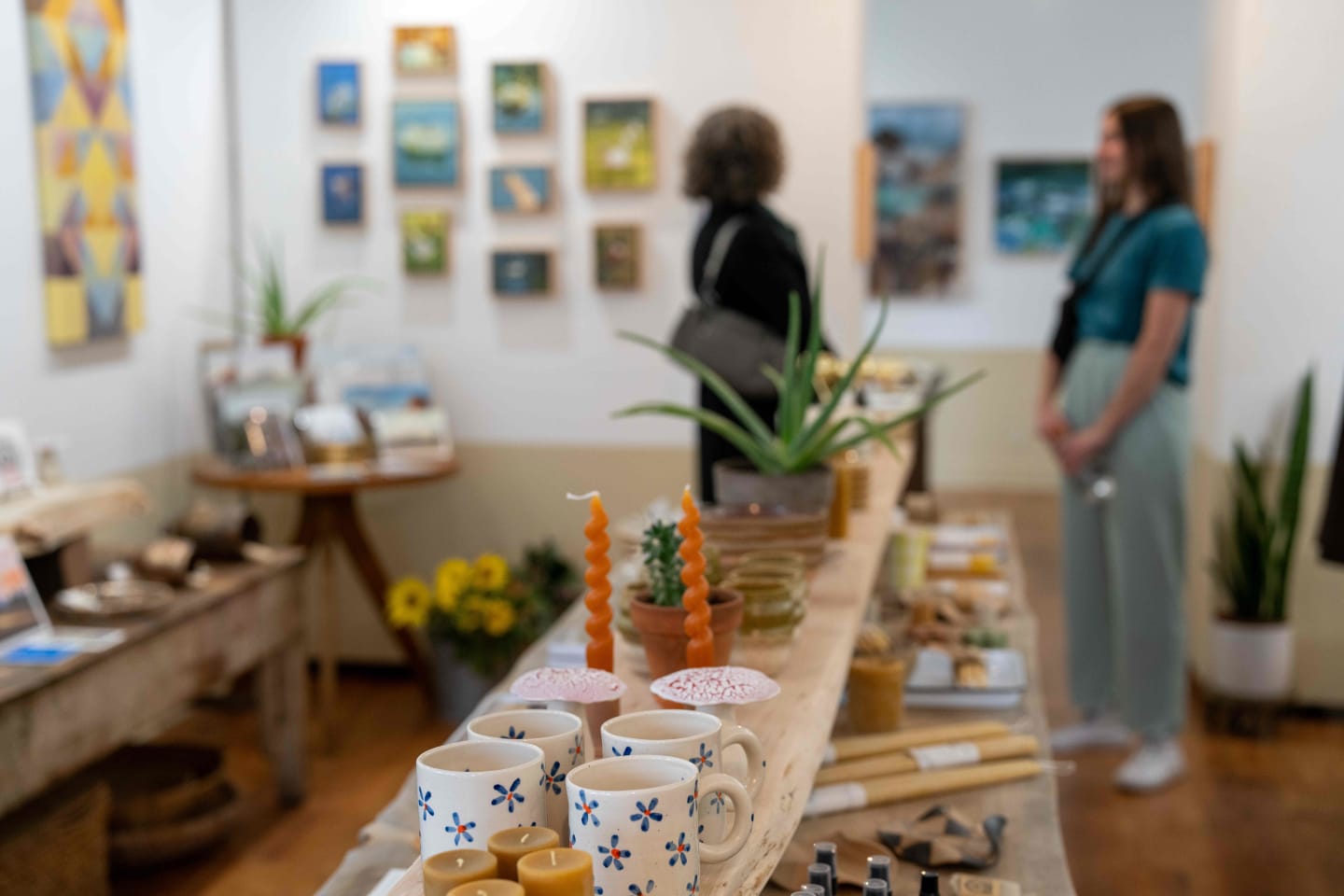 Shopping table at an event in Central Oregon